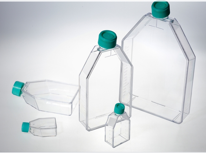 250ml T75 CellATTACH Surface-treated Tissue Culture Flasks, w/vent cap, Sterilized, Case of 100